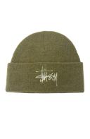Graffiti Rib Knit Beanie Safari