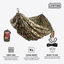 Grand Trunk Double Parachute Nylon Hammock-Woodland Camo