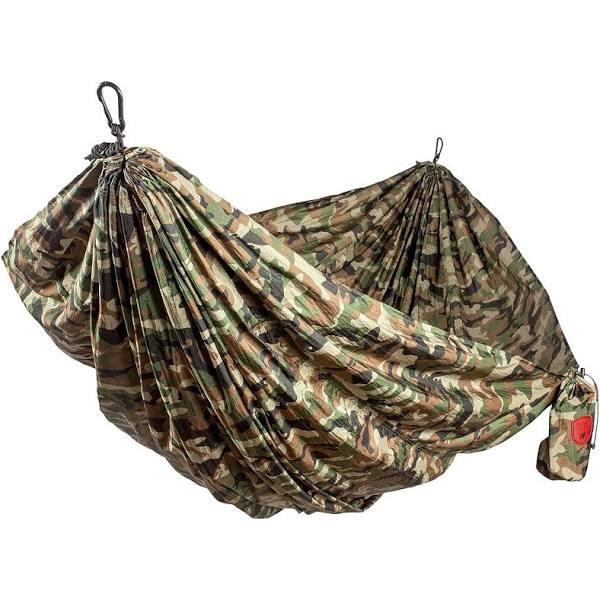 Grand Trunk Double Parachute Nylon Hammock-Woodland Camo