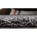 Graphite Gray Solid Shag Rug 6 ft Runner