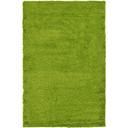 Grass Green Solid Shag Rug 5x8