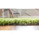 Grass Green Solid Shag Rug 5x8