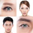 Gray Natural Circle Colored Contact Lenses (30 Day)
