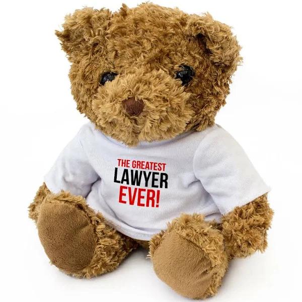 Greatest Lawyer Ever - Teddy Bear - Cute Soft Cuddly - Award Gift Pres