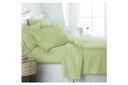Green Bamboo Cooling Flat Fitted Sheet Set - 2000TC