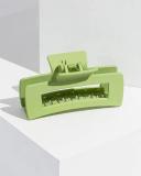 Green Rectangle Matte Claw Clip