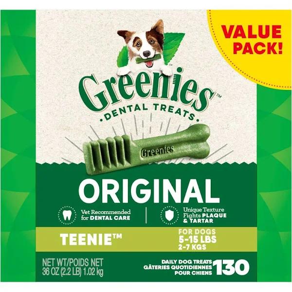 Greenies Original Teenie Dog Dental Treats 4 x 1kg