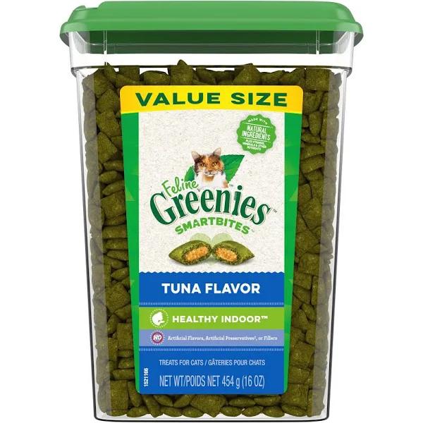 Greenies Smartbites Treats for Cats, Tuna Flavor, Healthy Indoor, Value Size - 454 g