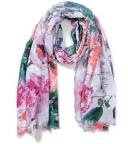Gregory Ladner Abstract Design Scarf in Pink