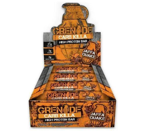 Grenade Carb Killa High Protein Bar 12 x 60g, Jaffa Quake