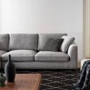 Grey Left Chaise Sectional Sofa, Deep Seats | Hamilton by Castlery