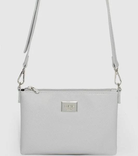 Grey Strap Crossbody Bag