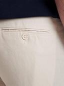 Griffon Linen - White Sand Tailored Fit Linen Trousers