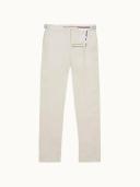 Griffon Linen - White Sand Tailored Fit Linen Trousers