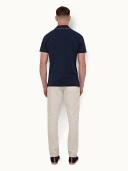 Griffon Linen - White Sand Tailored Fit Linen Trousers