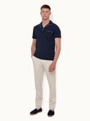 Griffon Linen - White Sand Tailored Fit Linen Trousers