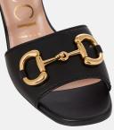 Gucci Baby Horsebit-detailed Leather Sandals - Women - Black Sandals - IT37.5