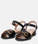 Gucci Baby Horsebit-detailed Leather Sandals - Women - Black Sandals - IT37.5