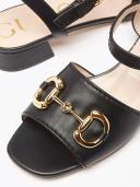 Gucci Baby Horsebit-detailed Leather Sandals - Women - Black Sandals - IT37