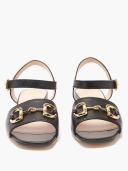 Gucci Baby Horsebit-detailed Leather Sandals - Women - Black Sandals - IT37
