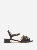 Gucci Baby Horsebit-detailed Leather Sandals - Women - Black Sandals - IT37