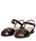 Gucci Baby Horsebit-detailed Leather Sandals - Women - Black Sandals - IT39