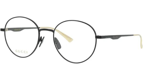 Gucci GG0337O 009 Black Oval Eyeglasses