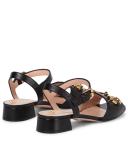 Gucci, Horsebit leather sandals, Women, Black, EU 34.5, Sandals