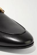 GUCCI Jordaan Leather Loafers Black