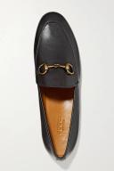Gucci, Jordaan leather loafers, Women, Black, 34.5, Flats