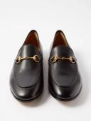 Gucci, Jordaan leather loafers, Women, Black, 42, Flats