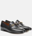 Gucci, Jordaan leather loafers, Women, Black, 42, Flats