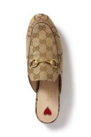 Gucci, Jumbo GG Princetown canvas slippers, Women, Brown, EU 39.5, Flat shoes, Leather