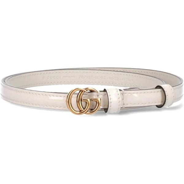 Gucci Leather Belt - Women - White Belts
