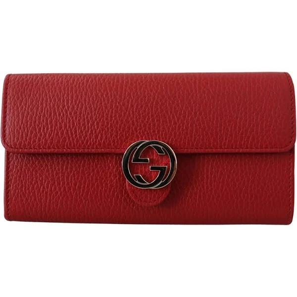 Gucci Red Icon Leather Wallet