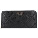 Guess Caddie Large Zip Around Wallet in Black | StrandBags.com