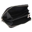 Guess Caddie Large Zip Around Wallet in Black | StrandBags.com
