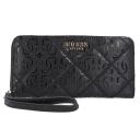 Guess Caddie Large Zip Around Wallet in Black | StrandBags.com