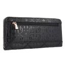 Guess Caddie Large Zip Around Wallet in Black | StrandBags.com