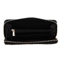 Guess Caddie Large Zip Around Wallet in Black | StrandBags.com