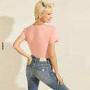 Guess Jeans Pink Cotton Tops & T-Shirt, XXL