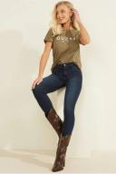 Guess Jeans Pink Cotton Tops & T-Shirt, XS