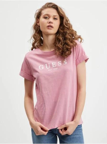 Guess Jeans Pink Tops & T-Shirt