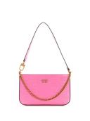 Guess Katey Mini Top Zip Shoulder Bag Croc Bright Blue