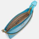 Guess Katey Mini Top Zip Shoulder Bag Croc Bright Blue
