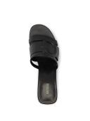 Guess Women's Black Nads Logo Sandal Heels Size: 11