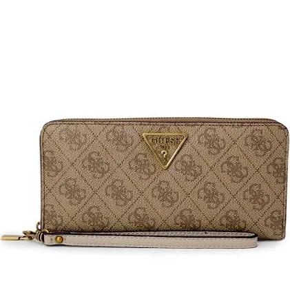 Guess Women's Brown Logo Laurel Large Wallet