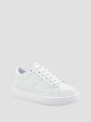 Guess Women's White Hilan Low Top Sneakers Size: 10
