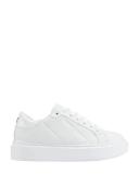 Guess Women's White Hilan Low Top Sneakers Size: 10