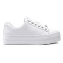 Guess Women's White Lullu Logo Low Top Sneakers Size: 11